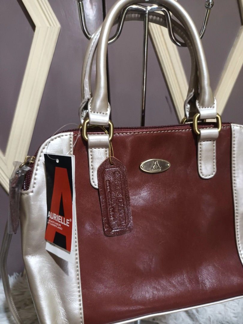 BNWT Aurielle Leather Two Way Bag Women s Fashion Bags Wallets