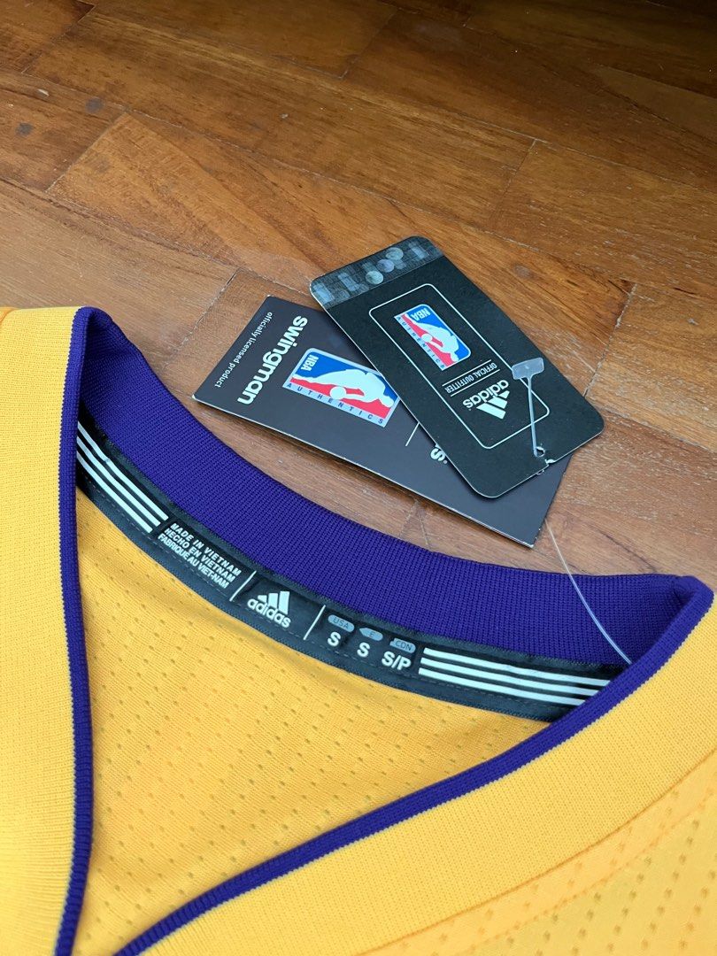 Men's Los Angeles Lakers Kobe Bryant adidas Gold Player Swingman Home Jersey