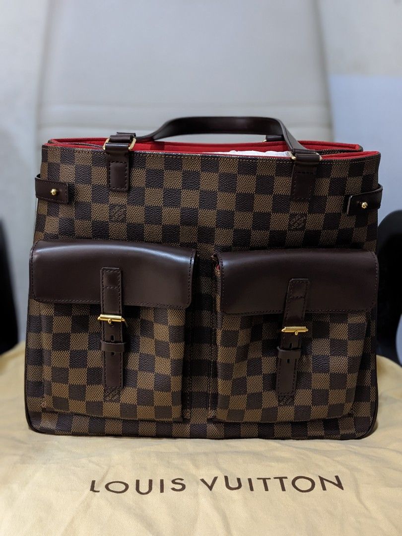 Authentic Louis Vuitton uzes checkerboard grid tote bag, Luxury