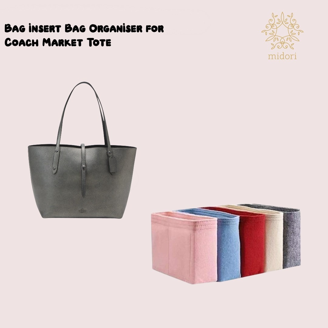Coach market tote organizer 2025