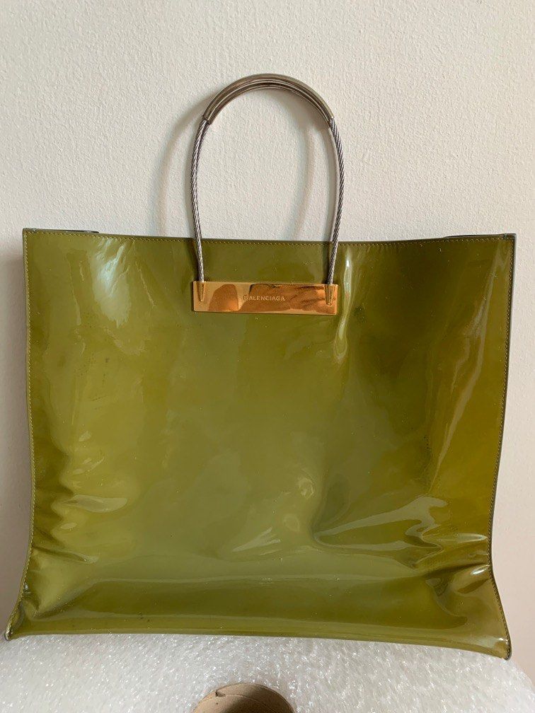Balenciaga tote bag olive store