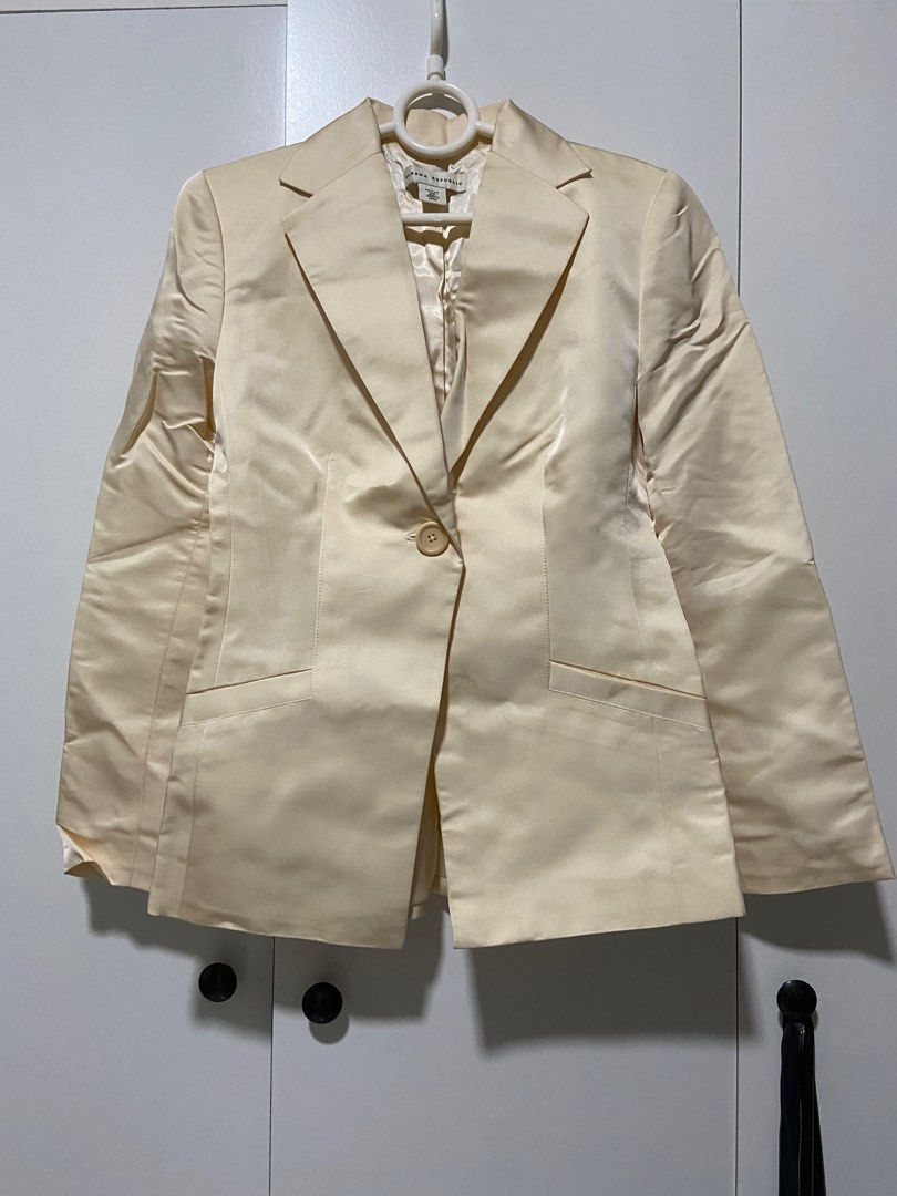 Champagne blazer top