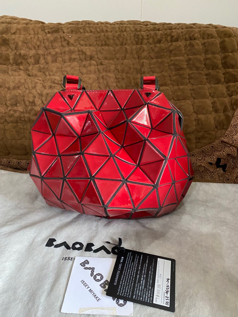 Bao Bao Issey Miyake Planet Shoulder Bag in Red