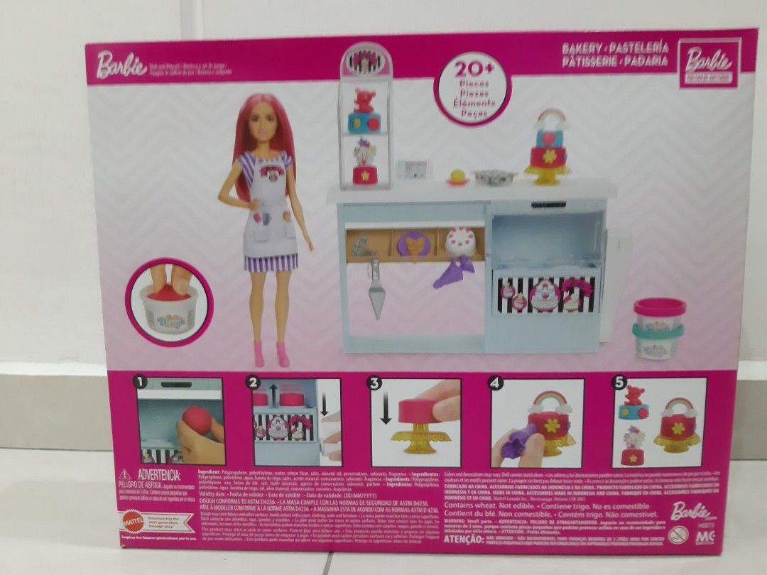 Barbie Bakery Playset and 12