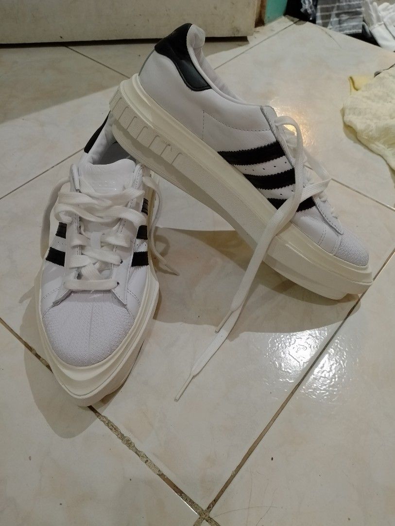 Beyonce X adidas superstas platform shoes sneakers, Women's Fashion,  Footwear, Sneakers on Carousell