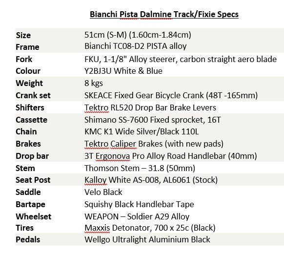 Bianchi Pista Dalmine Track Fixie