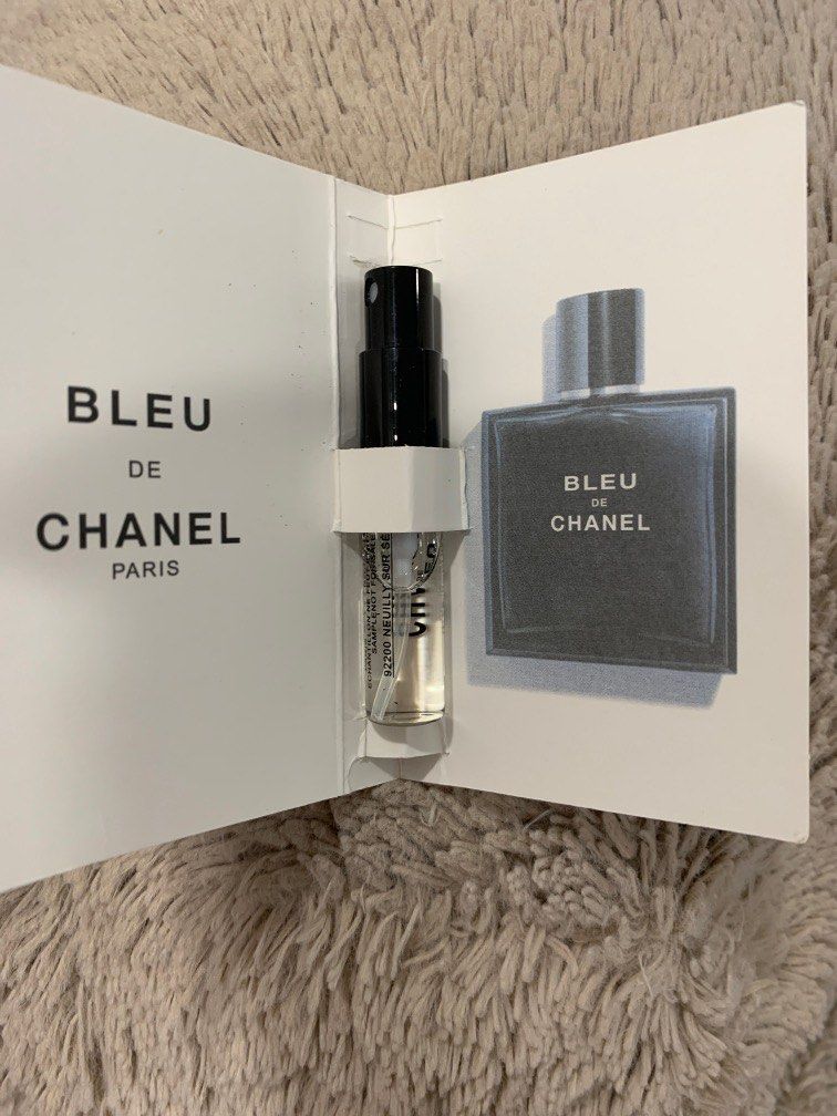 Bleu de Chanel Paris Eau de toilette pour Homme vaporisateur spray sample  travel vial 2 ml
