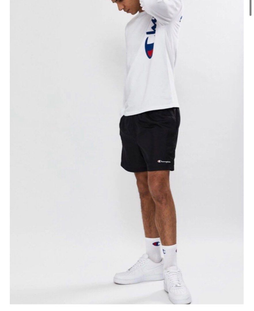 White champion shorts men clearance