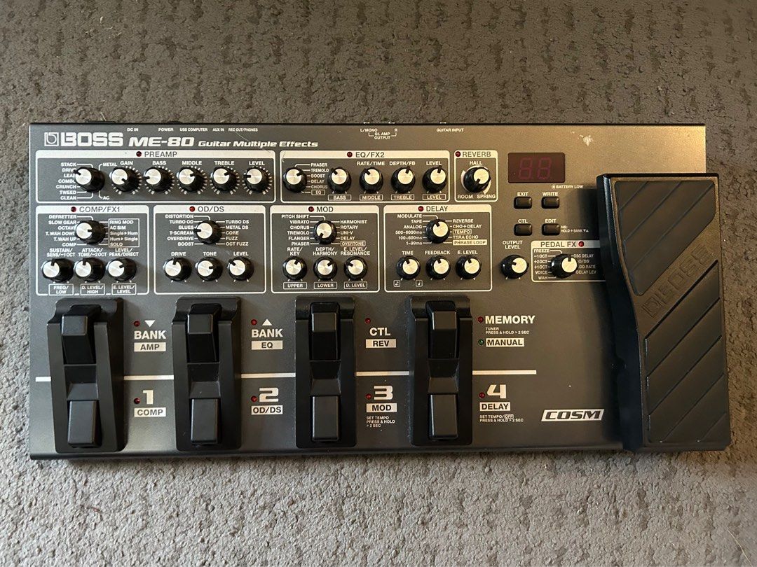BOSS ME 80 MULTI EFFECTS PEDAL on Carousell