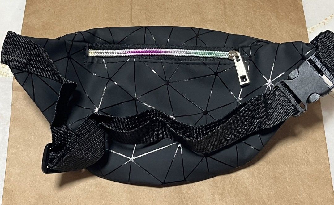 BRAND NEW Black Iridescent Bum Waist Bag Women s Fashion Bags