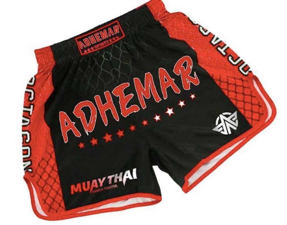 Red fabric shorts discount