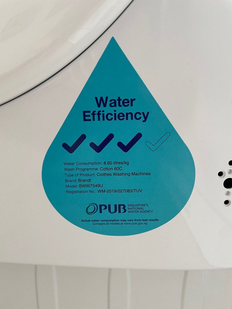 Brandt BWW7549U Front Load Washer Dryer (7/5kg), TV & Home Appliances, Washing Machines and