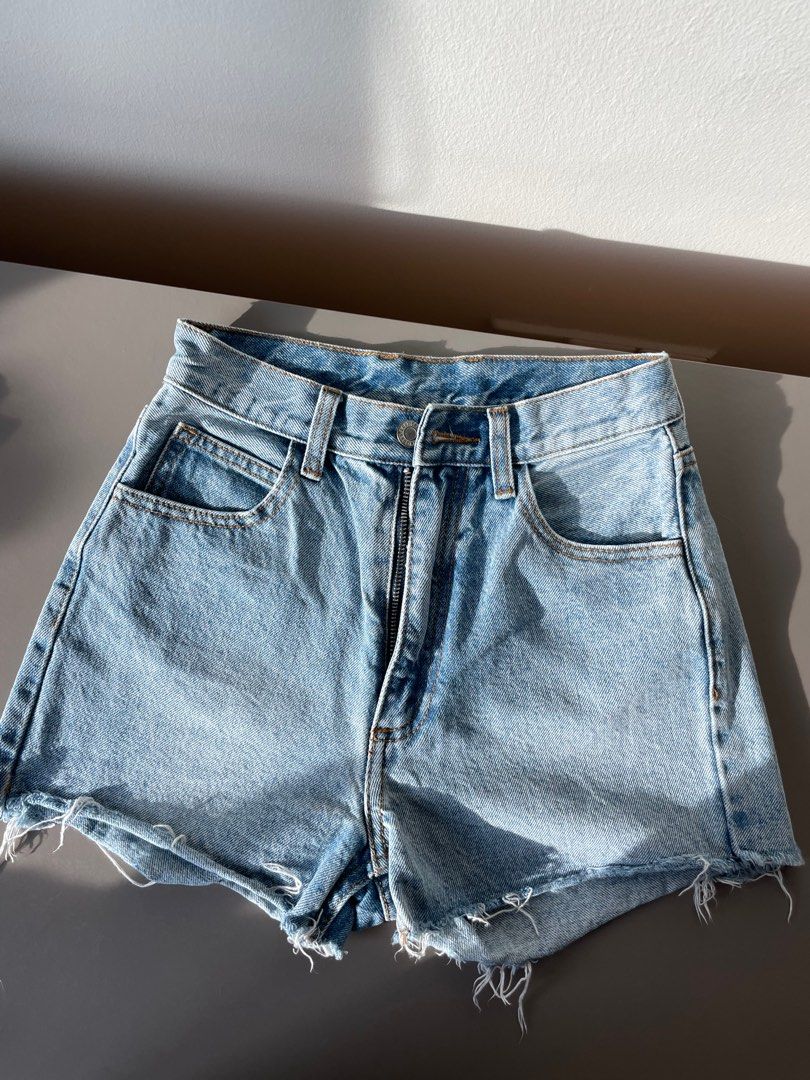 Molly Light Denim Shorts  Brandy Melville Womens Denim - The