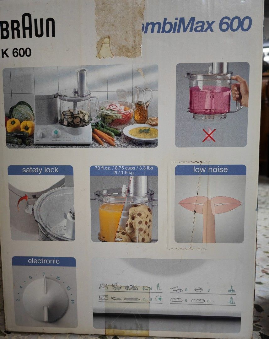 braun k600 food processor for 220 volts