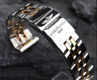Breitling stainless steel bracelet band 20mm 22mm strap avenger colt