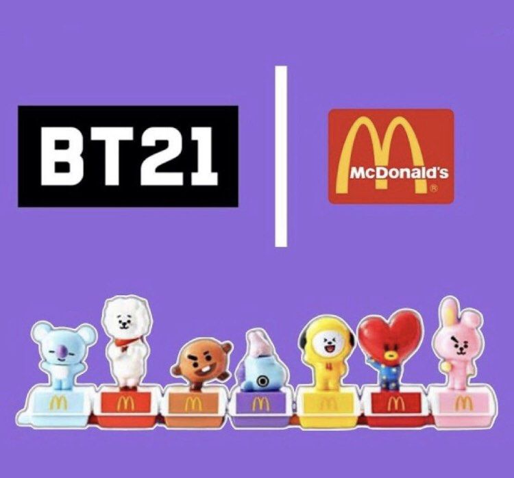 BTS BT21 x Mcdonalds Toy Set, Hobbies & Toys, Memorabilia