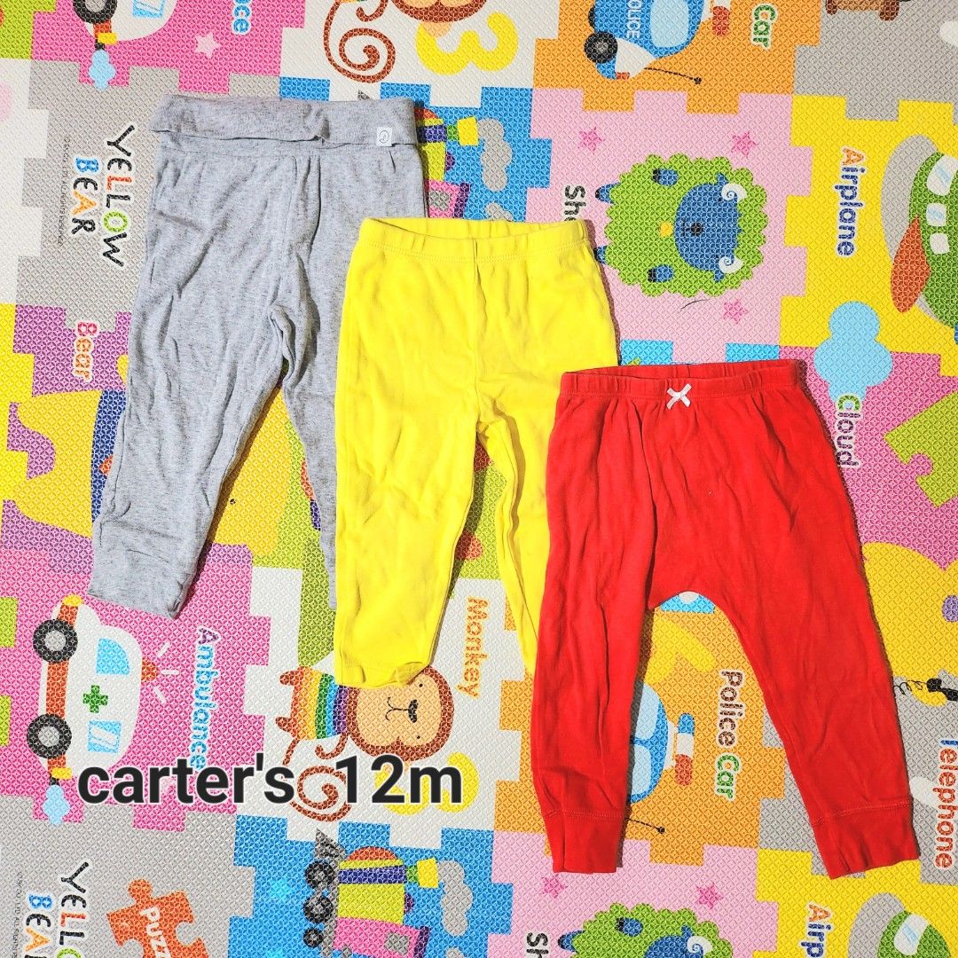 Bundle baby girl leggings 12m cat Jack carter s cotton on