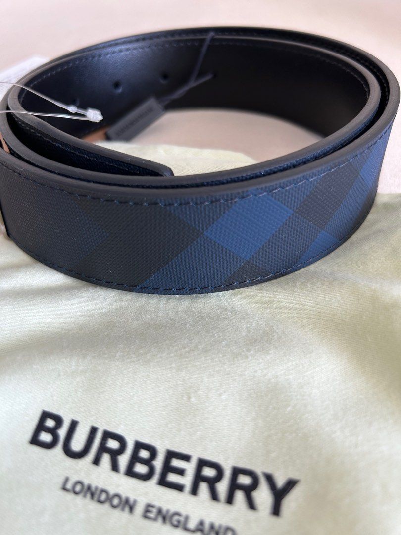 Burberry belt 2025 mens blue