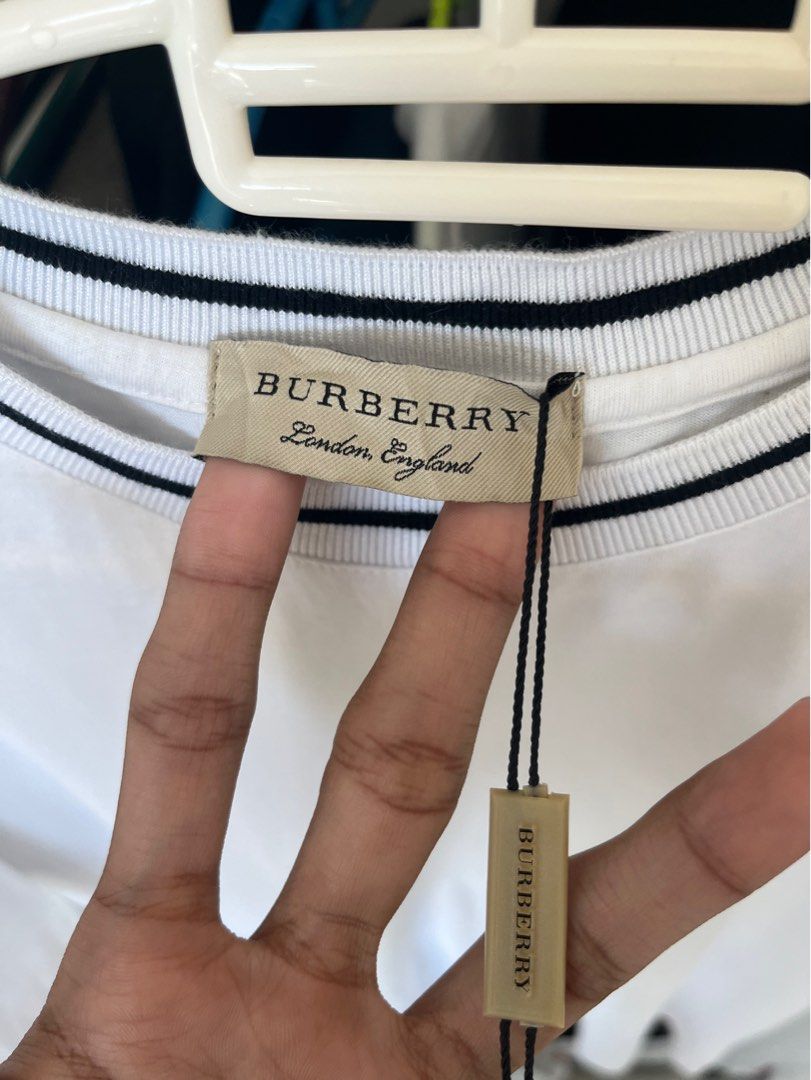 Burberry Side Tape, Men'S Fashion, Tops & Sets, Tshirts & Polo Shirts On  Carousell