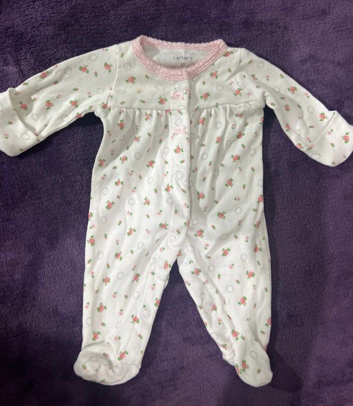 Carters mitten cuff onesie top