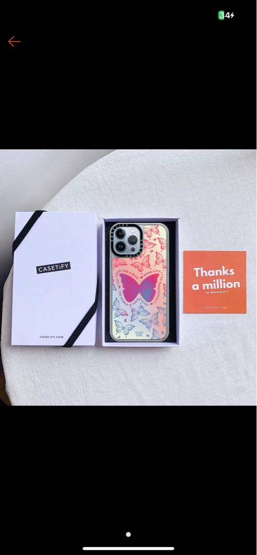 CASETIFY YOU GIVE ME BUTTERFLIES IPHONE 13 PRO MAX on Carousell