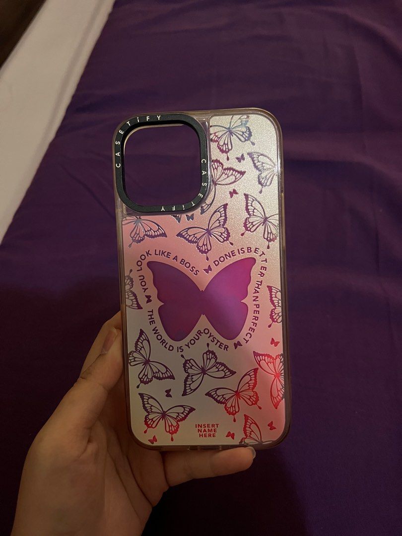 CASETIFY YOU GIVE ME BUTTERFLIES IPHONE 13 PRO MAX on Carousell
