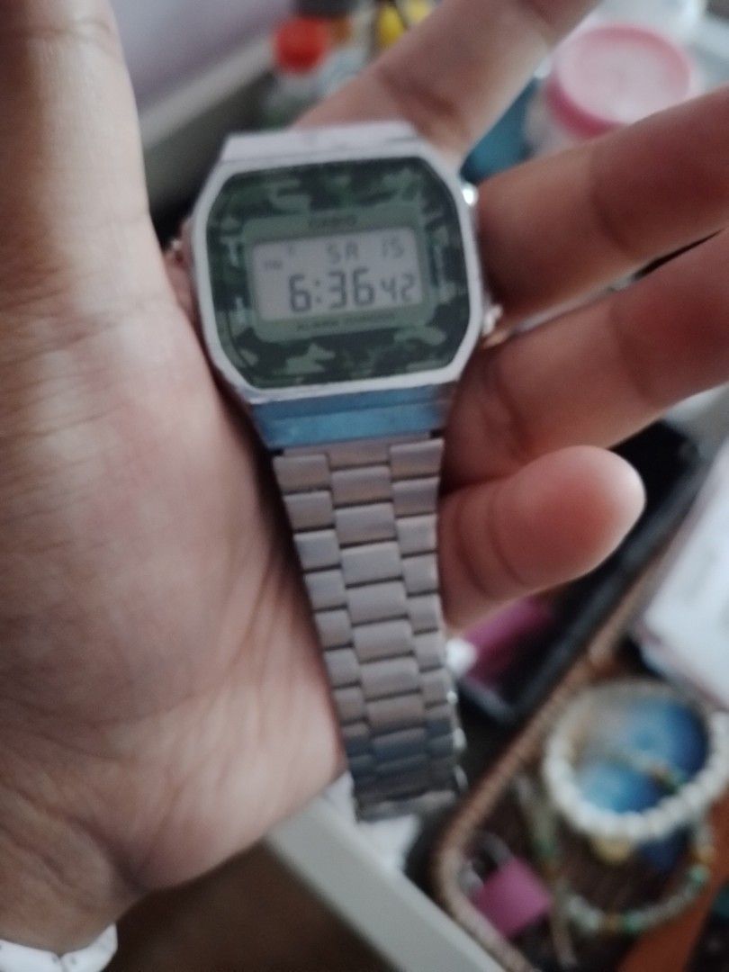 Casio hot sale a168 camo