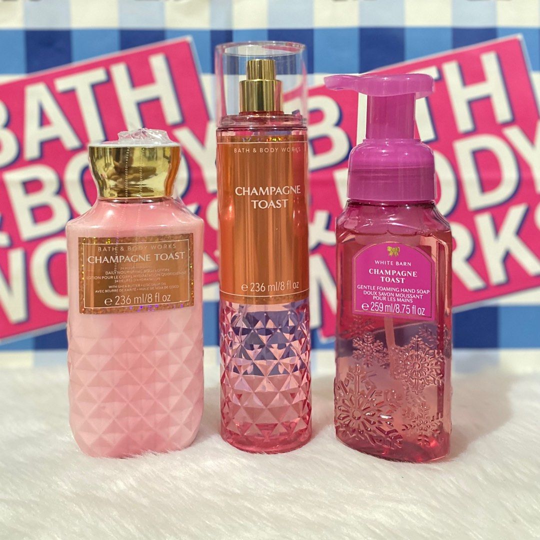 Bath and Body Works CHAMPAGNE TOAST Super Smooth Body Lotion and Body Wash