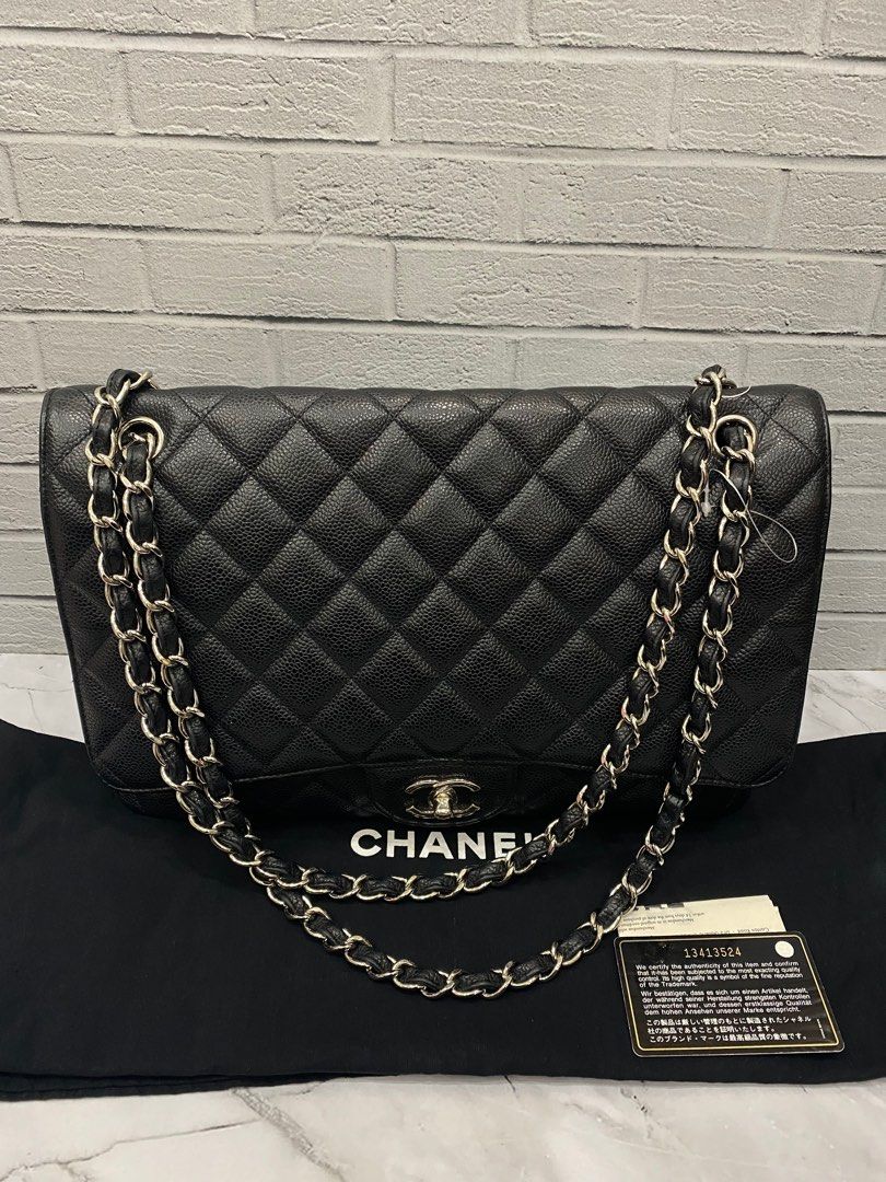 Chanel maxi double flap caviar price Clearance
