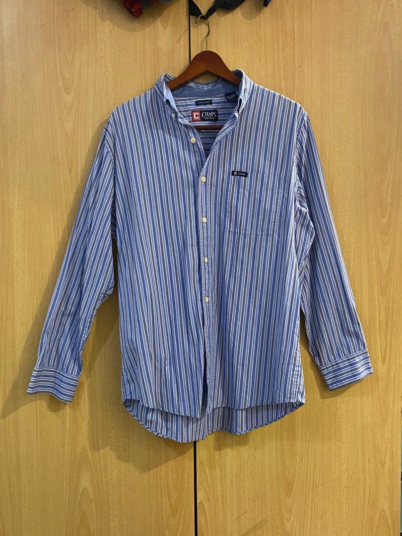 CHAPS Polo Button down Long sleeves (Category: Formal Shirts) located in Cainta. Submitted by selling_caring (Listing ID 1243258947, Image 1). Description: CHAPS Polo Button down Long sleeves 9/10 Condition Rfs: Does not fit, Decluttering .