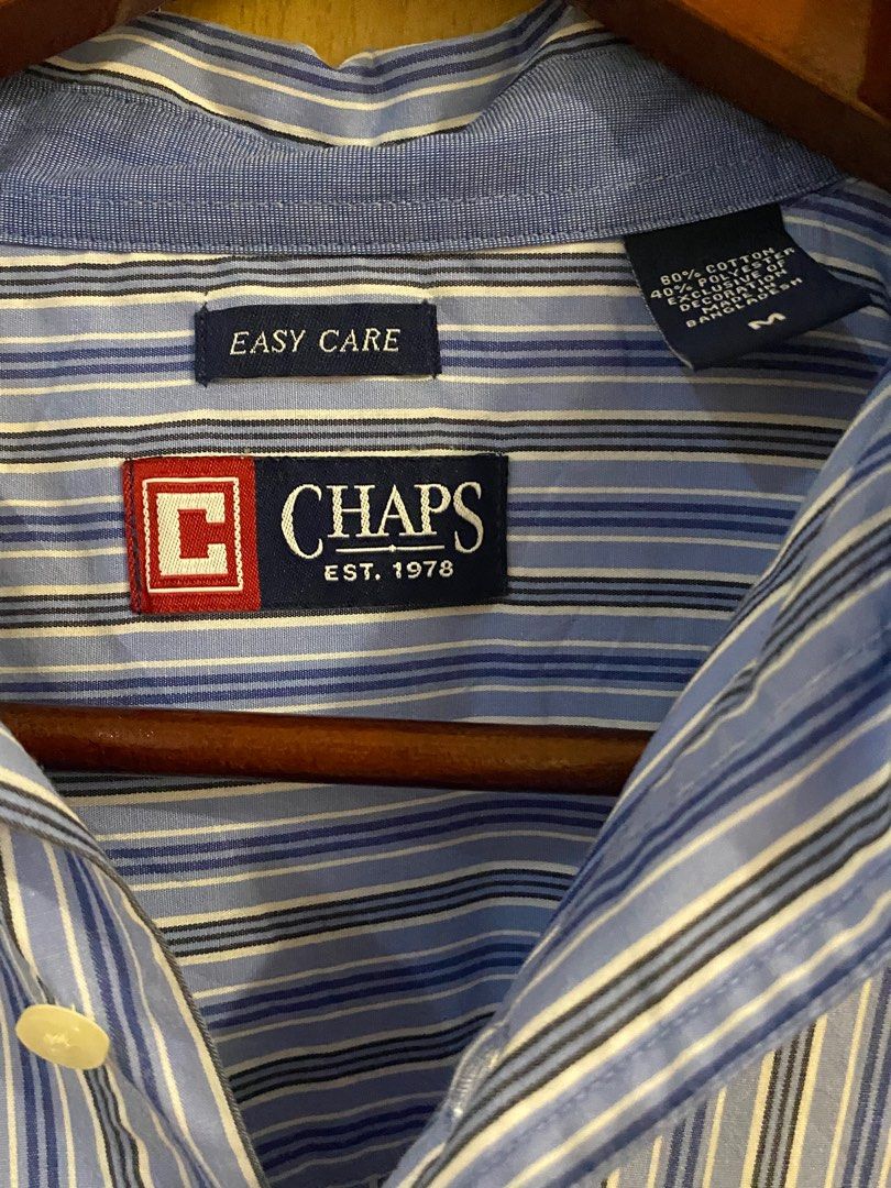 CHAPS Polo Button down Long sleeves (Category: Formal Shirts) located in Cainta. Submitted by selling_caring (Listing ID 1243258947, Image 3). Description: CHAPS Polo Button down Long sleeves 9/10 Condition Rfs: Does not fit, Decluttering .