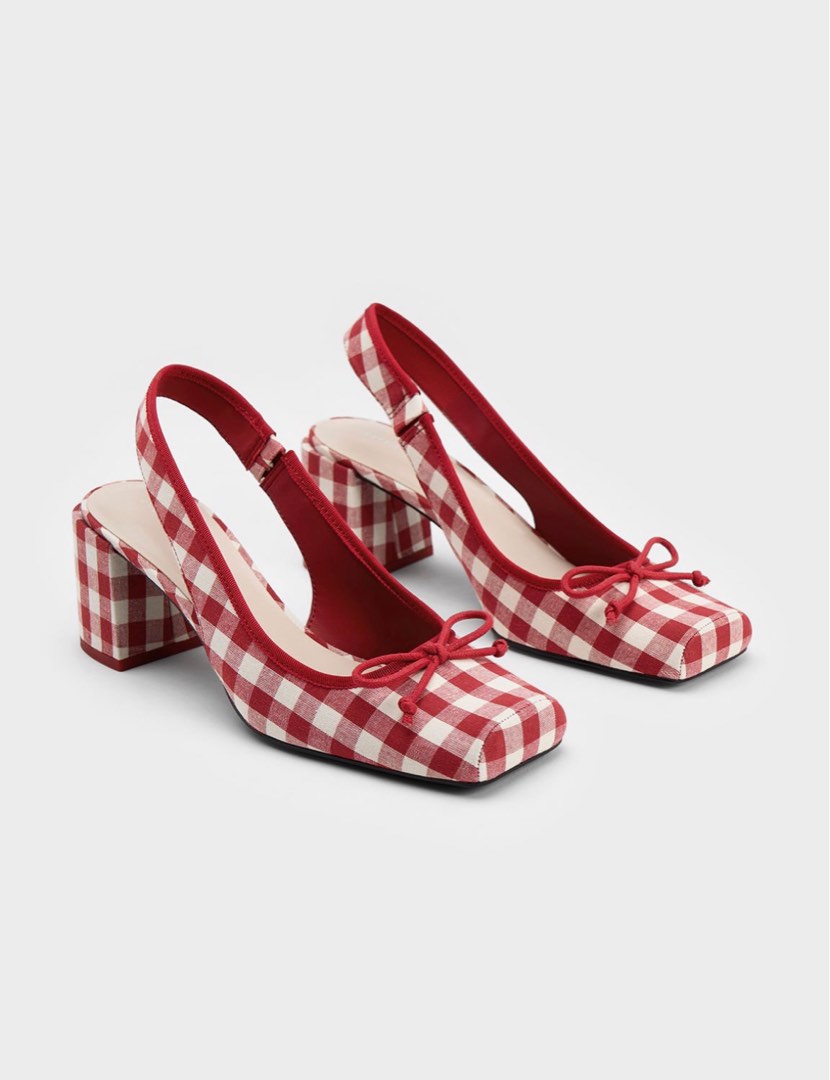 Checkered heels clearance