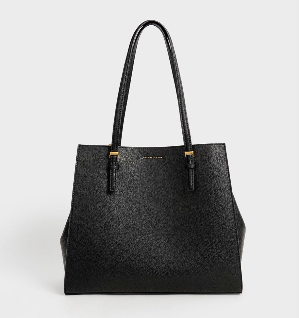 charles and keith sansa tote bag, Women's Fashion, Bags & Wallets, Tote ...