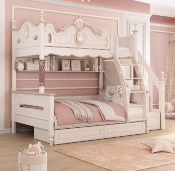 Girls princess loft bed cheap