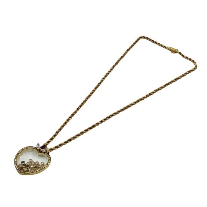 Chopard necklace rose gold (Category: Necklaces) located in Cagayan de Oro. Submitted by moiobsession (Listing ID 1243282375, Image 3). Description: Japan pre-order 7days Chopard Happy Dia Heart motif Necklace K18 YG…Diamond,Ruby 41cm…23.6g 465vd.