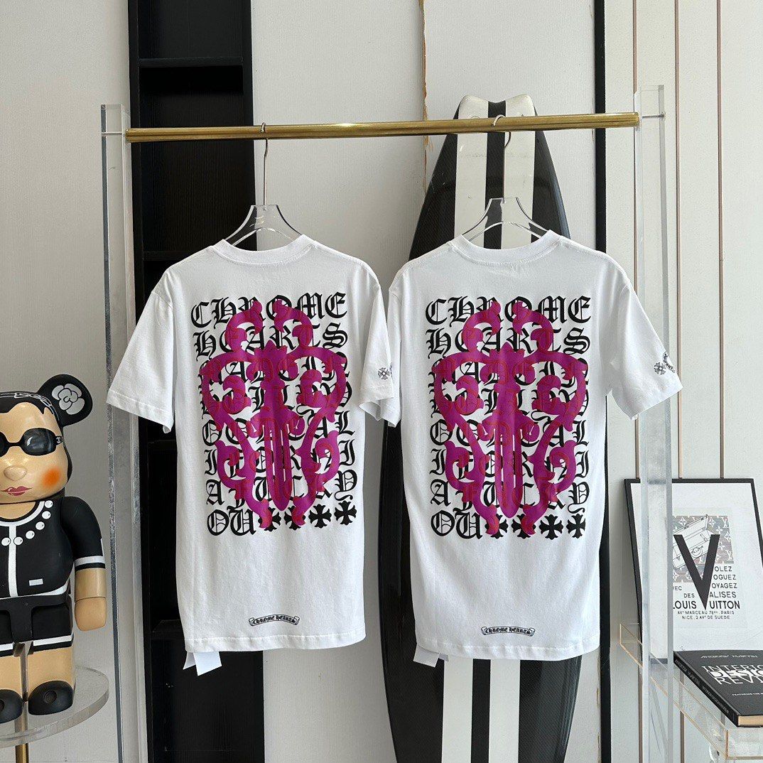CHROME HEARTS T-SHIRT/TEE (2 color option) All sizes available, Luxury,  Apparel on Carousell