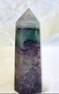 Chunky Fluorite Tower_Rainbow_4 inches