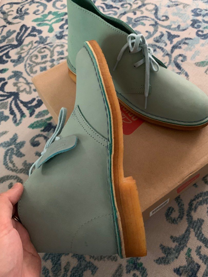 Light blue desert boots hot sale