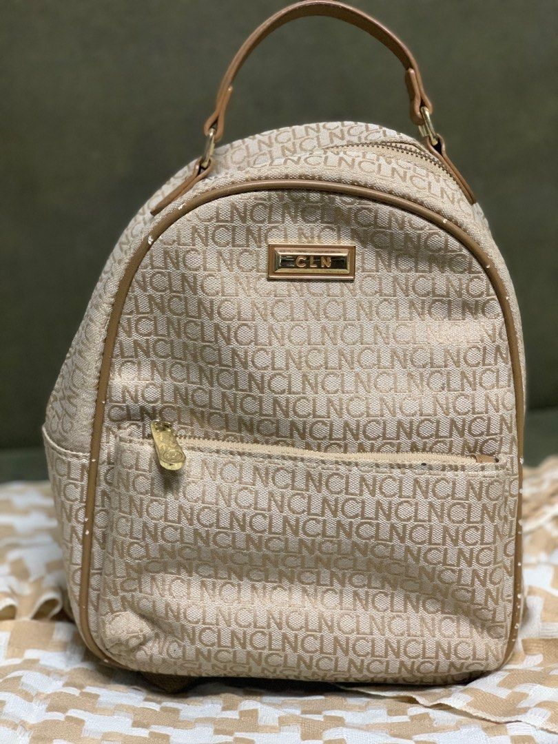 CLN Daeniel Backpack in Vanilla/tan, Women's Fashion, Bags & Wallets,  Backpacks on Carousell