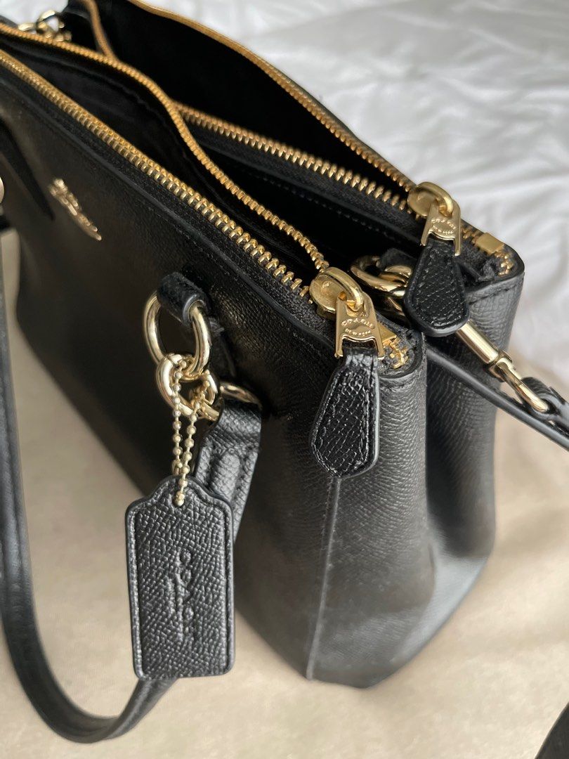 Coach Mini Christie Crossgrain Leather Carryall Satchel Bag
