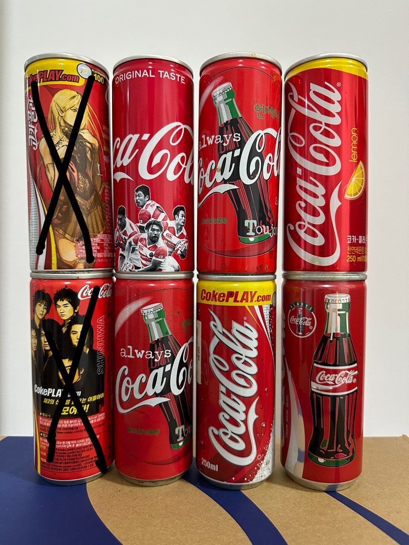 Coca Cola Random cans, Hobbies & Toys, Collectibles & Memorabilia