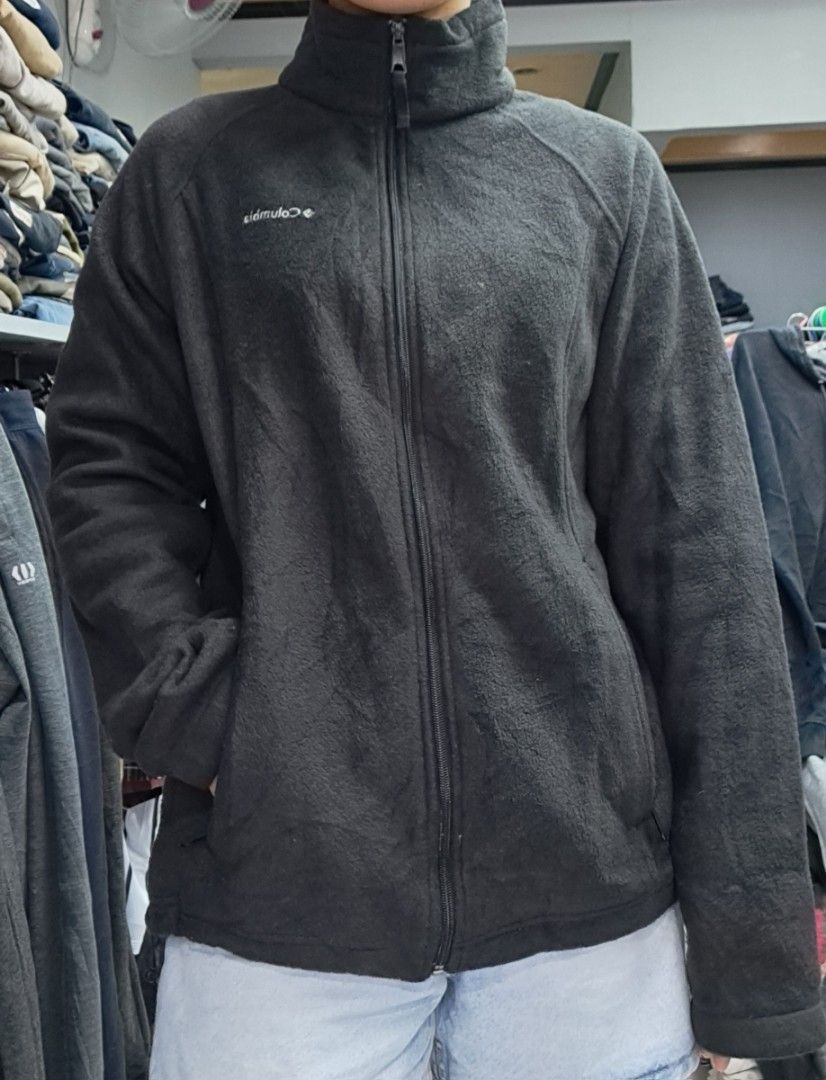 Dark gray columbia jacket top