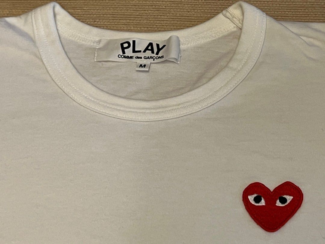 Comme des Garçons Play Short-Sleeved Crewneck T-Shirt (women's), Women's  Fashion, Tops, Other Tops on Carousell