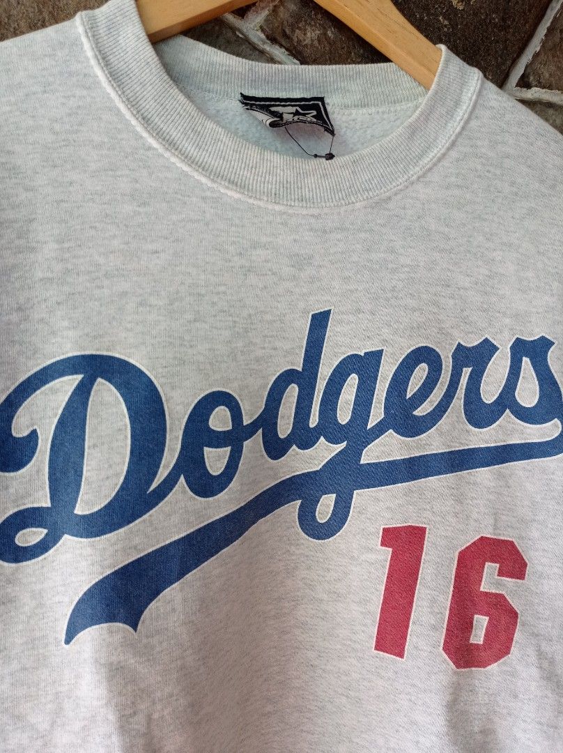 Pick Vintage 90s MLB Dodgers Hideo Nomo Crewneck Sweatshirt 