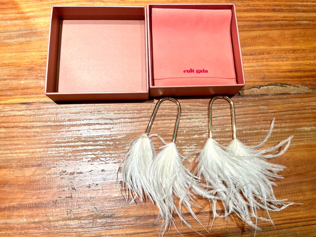 Cult gaia feather earrings deals