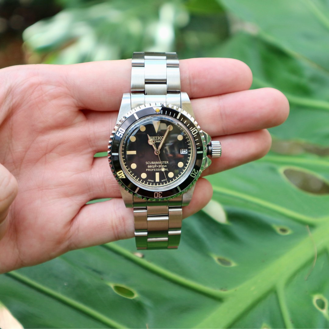 Custom Seiko MOD Patina Sub Luxury Watches on Carousell
