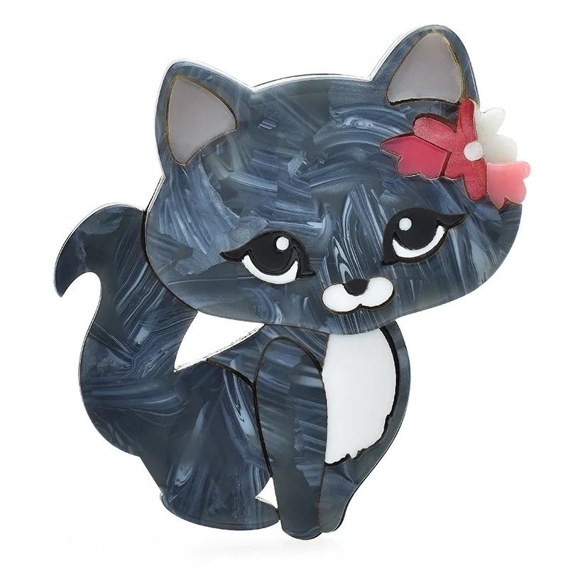 Cat brooch outlet pin