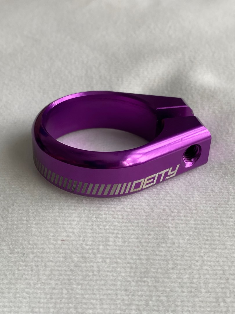 DEITY COMPONENTS CIRCUIT SEATPOST CLAMP 34.9MM PURPLE Sports