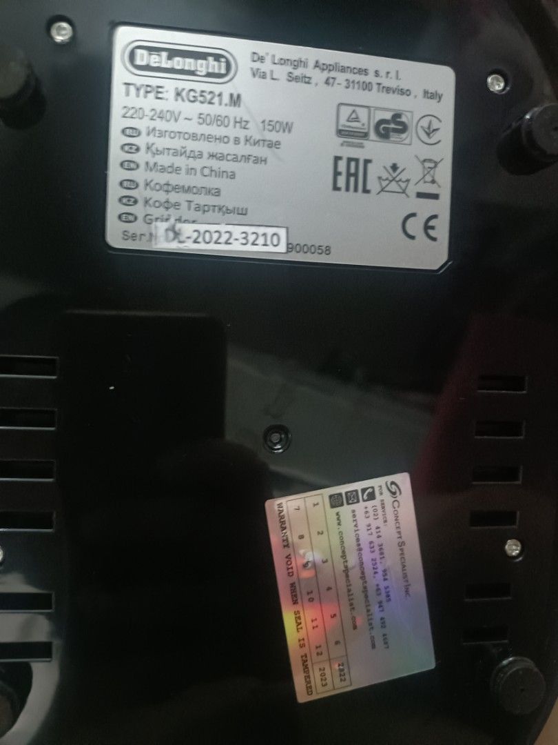 De'Longhi Dedica Coffee Grinder on Carousell