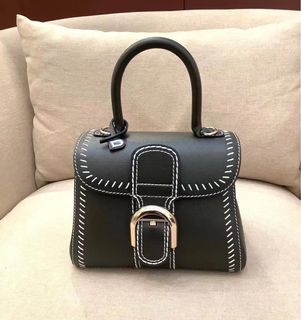 DELVAUX Calfskin Mini Brillant East West Satchel Satin Electric